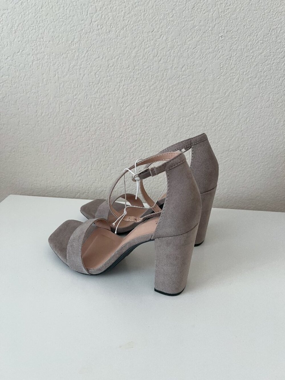Suede Block Heels (NWT) - 7W